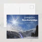 Greetings uit Breckenridge Colorado Schilderachtig Briefkaart (Voorkant / Achterkant)