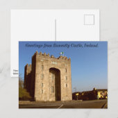 Greetings uit Bunratty Castle, Ierland Briefkaart (Voorkant / Achterkant)