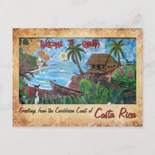 Greetings uit Cahuita, Costa Rica Briefkaart