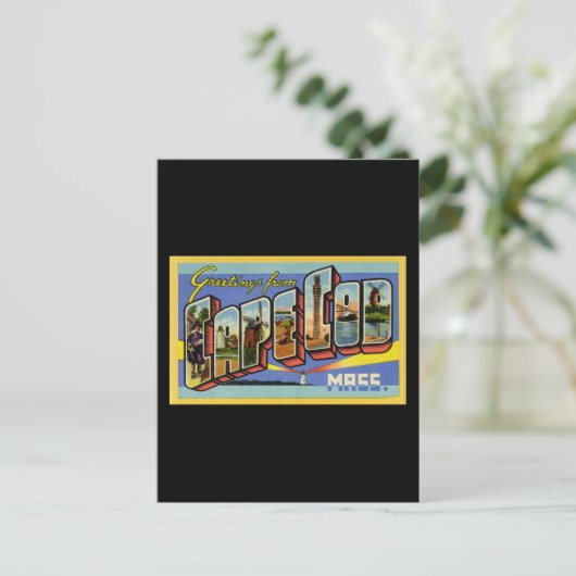 Greetings uit Cape Cod Massachusetts Briefkaart (Staand voorkant)