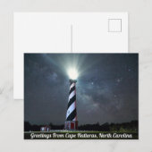 Greetings uit Cape Hatteras Briefkaart (Voorkant / Achterkant)