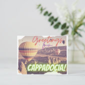 Greetings uit Cappadocia Turkey Briefkaart (Staand voorkant)
