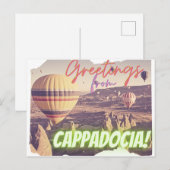 Greetings uit Cappadocia Turkey Briefkaart (Voorkant / Achterkant)