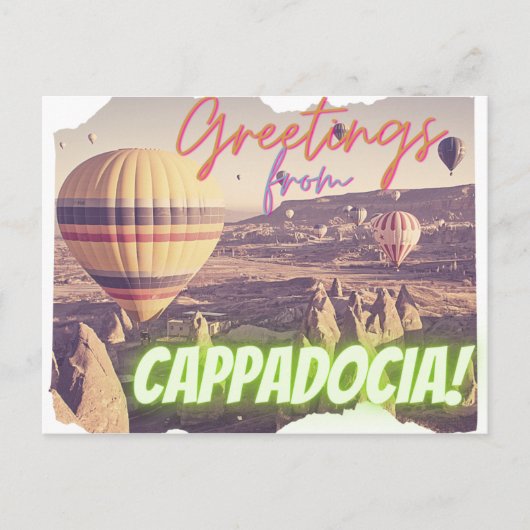 Greetings uit Cappadocia Turkey Briefkaart (Voorkant)