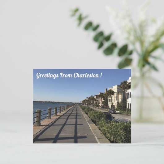 Greetings uit Charleston Briefkaart (Staand voorkant)