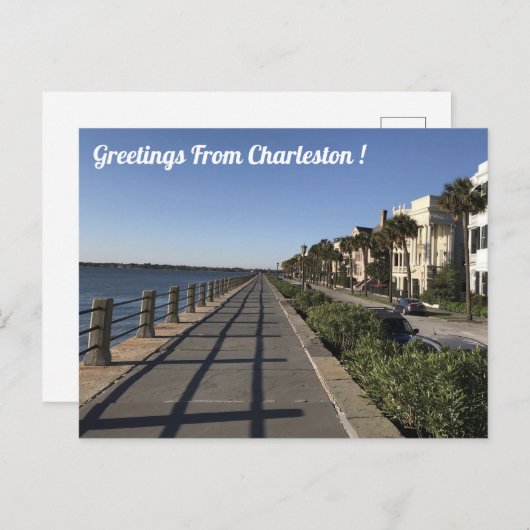 Greetings uit Charleston Briefkaart (Voorkant / Achterkant)