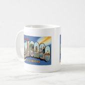 Greetings uit Chicago Illinois Koffiemok (Voorkant links)