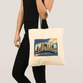 Greetings uit Chicago Illinois Tote Bag (Voorkant (product))