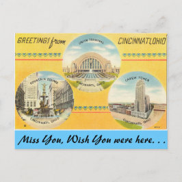 Greetings uit Cincinnati Briefkaart