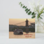 Greetings uit Cincinnati Briefkaart (Staand voorkant)