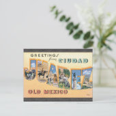 Greetings uit Ciudad Juarez, oud Mexico,  Briefkaart (Staand voorkant)