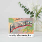 Greetings uit Clearwater, Florida Briefkaart (Staand voorkant)