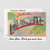 Greetings uit Clearwater, Florida Briefkaart (Voorkant / Achterkant)