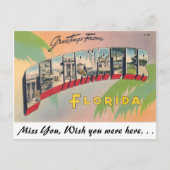 Greetings uit Clearwater, Florida Briefkaart (Voorkant)