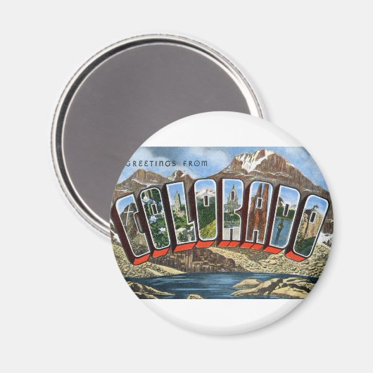 Greetings uit Colorado Magneet (Voorkant / Achterkant)
