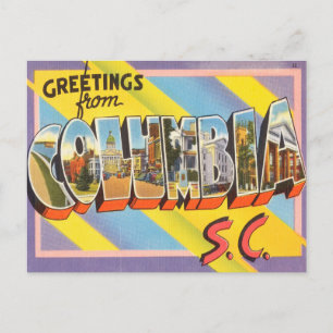Greetings uit Columbia, South Carolina Travel Briefkaart