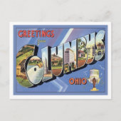 Greetings uit Columbus Ohio Briefkaart (Voorkant)