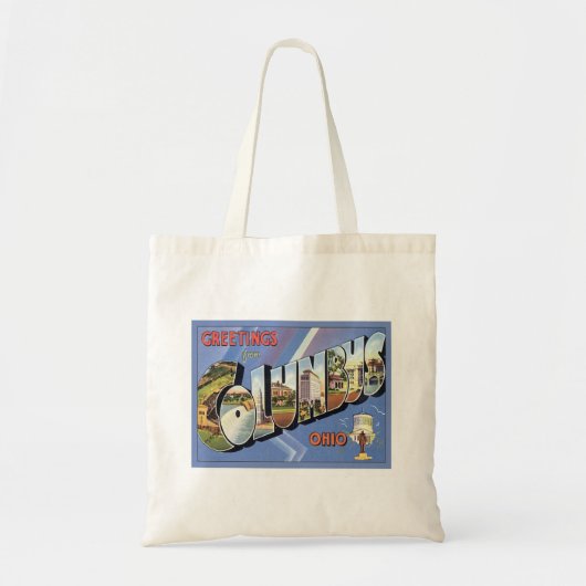 Greetings uit Columbus Ohio Tote Bag (Voorkant)