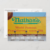 Greetings uit Coney Island, NYC 1 Briefkaart (Voorkant / Achterkant)