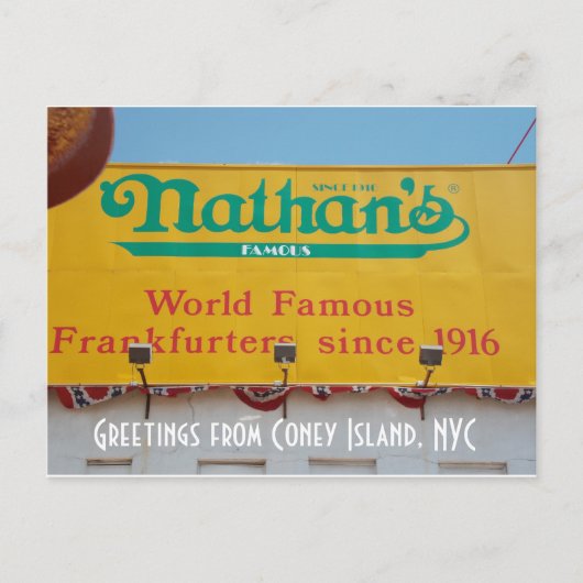Greetings uit Coney Island, NYC 1 Briefkaart (Voorkant)