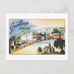 Greetings uit Connecticut Briefkaart
