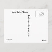 Greetings uit Coral Gables, Florida Briefkaart (Achterkant)