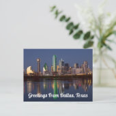 Greetings uit Dallas, Briefkaart Texas (Staand voorkant)