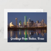 Greetings uit Dallas, Briefkaart Texas (Voorkant / Achterkant)