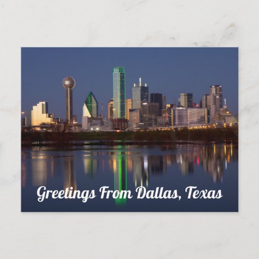 Greetings uit Dallas, Briefkaart Texas (Voorkant)
