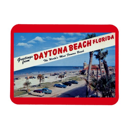 Greetings uit Daytona Beach, Florida Post Magneet (Horizontaal)