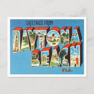 Greetings uit Daytona Beach, Florida Travel Briefkaart