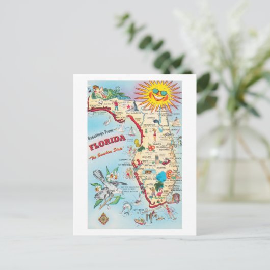 Greetings uit de Briefkaarten van Florida (Staand voorkant)