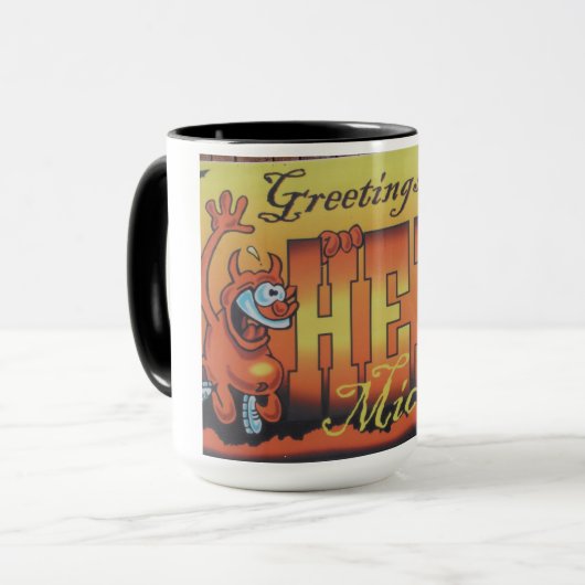 Greetings uit de hel, Michigan Mok 1 (Voorkant links)