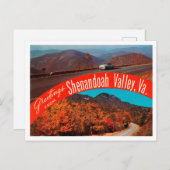 Greetings uit de Shenandoah Valley, Virginia Trave Briefkaart (Voorkant / Achterkant)