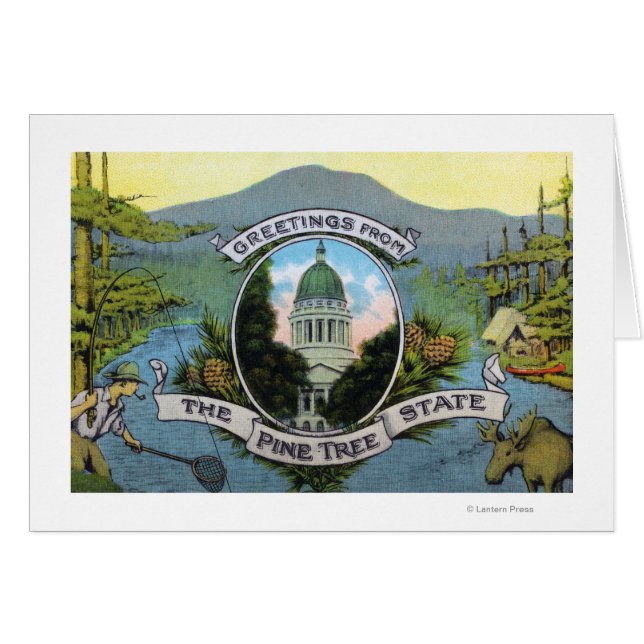 Greetings uit de staat van de Pijnboom, Schilderac (Voorkant Horizontaal)