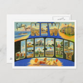 Greetings uit de VS in New Jersey Briefkaart (Voorkant / Achterkant)