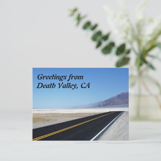 Greetings uit Death Valley, CA Briefkaart (Staand voorkant)