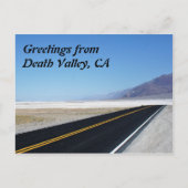 Greetings uit Death Valley, CA Briefkaart (Voorkant)