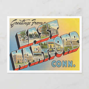 Greetings uit East Hartford, Connecticut Travel Briefkaart