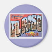 Greetings uit EL Paso, Texas Magneet (Voorkant)