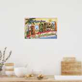 Greetings uit Florida "The Land of Sunshine", Vin Poster (Keuken)