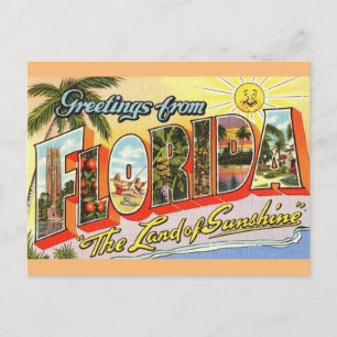 Greetings uit Florida Travel Briefkaart