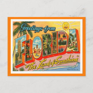 Greetings uit Florida uit de VS Briefkaart