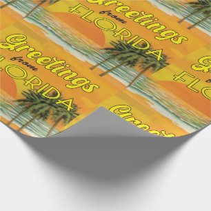 Greetings uit Florida  zonsondergang Cadeaupapier