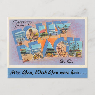 Greetings uit Folly Beach Briefkaart