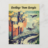 Greetings uit Georgia Kaart reizen (Voorkant)