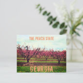 Greetings uit Georgia Peach Orchard Briefkaart (Staand voorkant)
