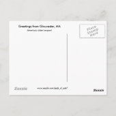 Greetings uit Gloucester, MA Briefkaart (Achterkant)