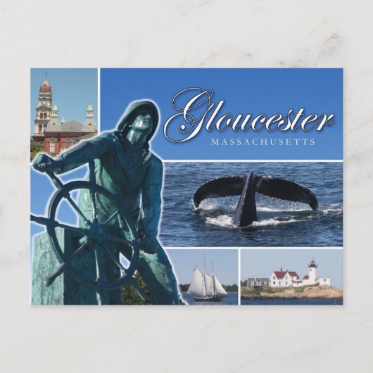 Greetings uit Gloucester, MA Briefkaart (Voorkant)