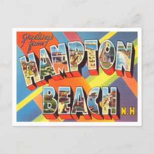 Greetings uit Hampton Beach, New Hampshire Travel Briefkaart